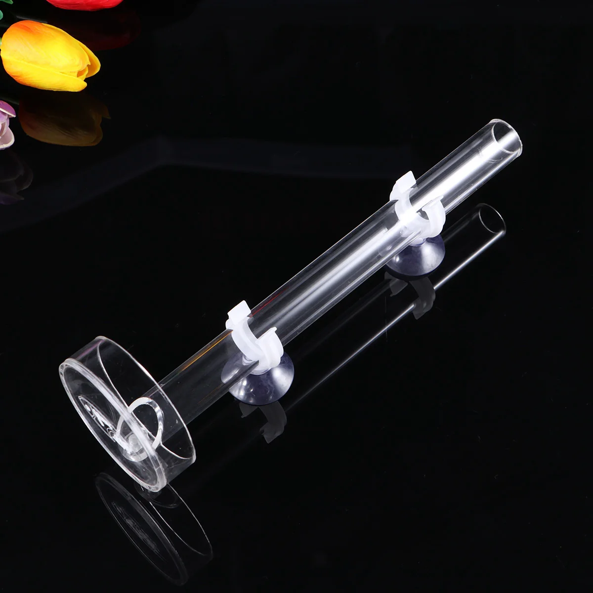 

Shrimp Feeding Tube Feeder Dish Aquarium Tank Tray Acrylic Bowl Automatic Food Crystal Ring Brine Supplies Clear Betta Cone