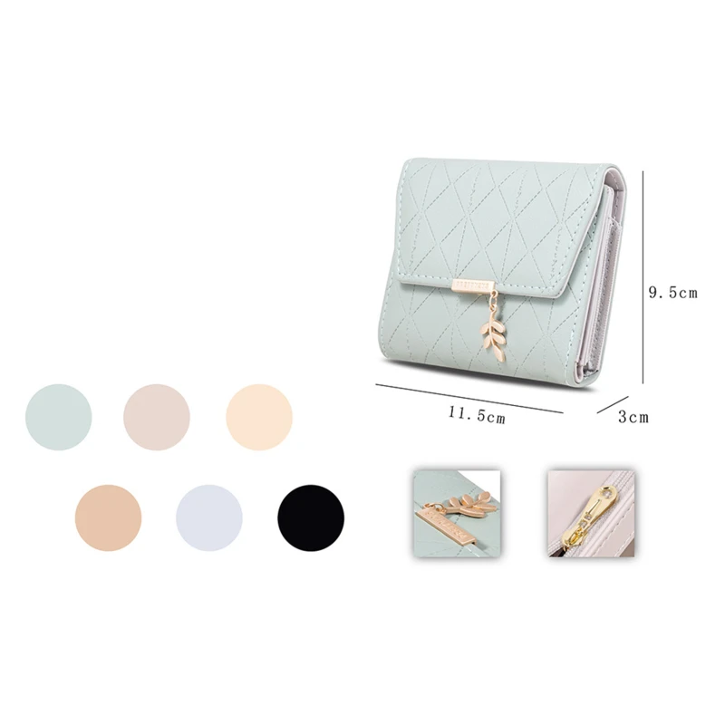 Новый женский короткий кошелек японский и южнокорейский маленький складной из