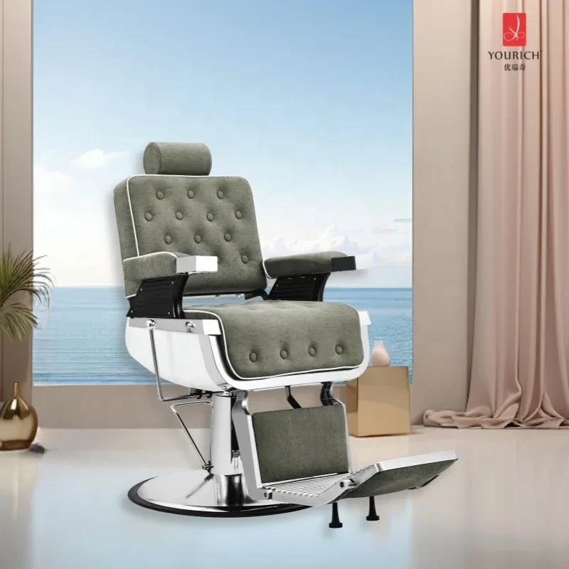 Темно-серые стулья для парикмахерских на продажу сверхмощное парикмахерское