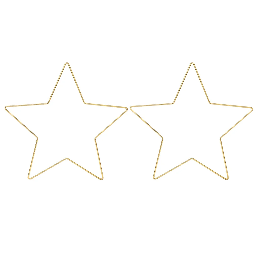 

Wreath Frame Star Hoop Ring Metal Macrame Dream Catcher Wire Hoops Forms Floral Christmas Rings Iron Craft Flower Shaped