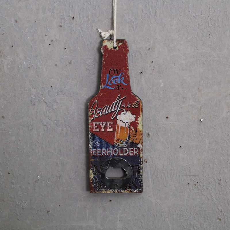 Открывалка для бутылок бара ресторана магазина креативное настенное украшение