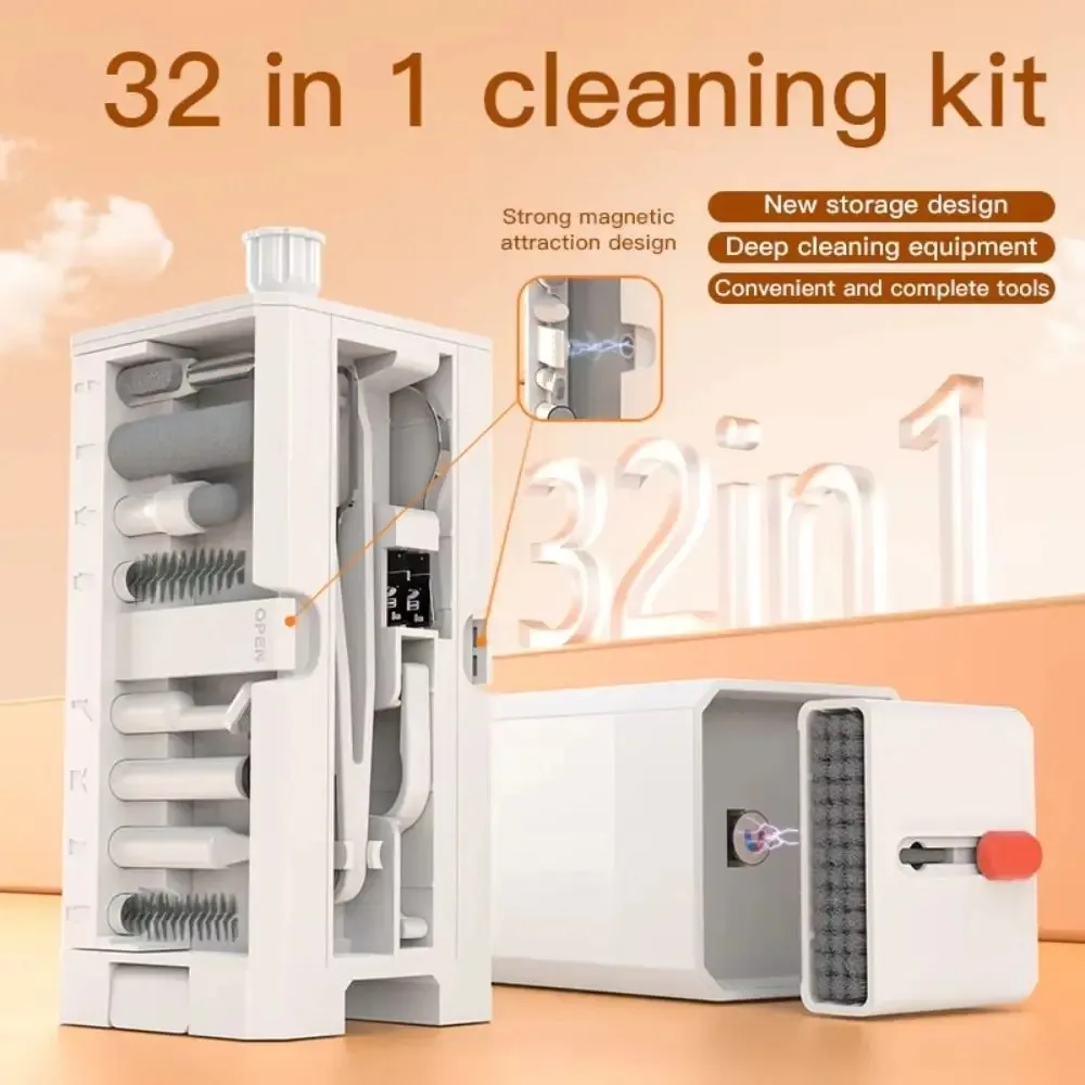 Набор для чистки клавиатуры 32 в 1 многофункциональный очиститель ноутбука