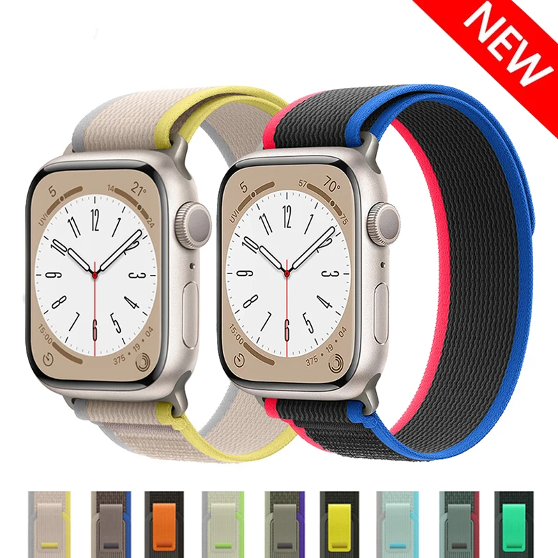 

Strap for Apple Watch Band 44mm 45mm Trail loop 49mm 42mm 38mm 40mm watchband nylon correa bracelet iWatch series 7 SE 6 Ultra 8