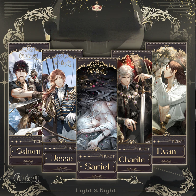 

Osborn Evan Sariel Anime Laser Ticket Cards Light and Night Card Self Made Paper Card Print Photocard Collection Postcard Gift