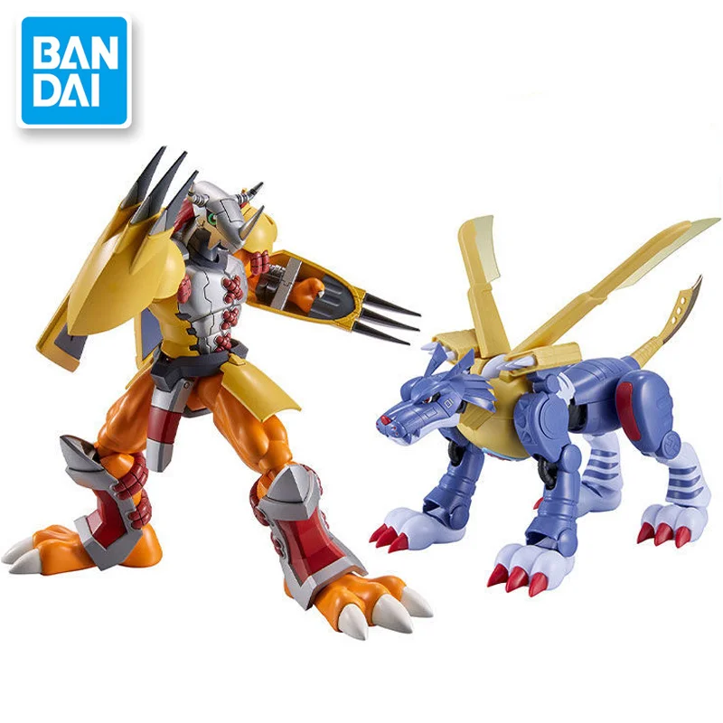 

Genuine Bandai Figure Rise FRS Digimon Adventure War Greymon Metal Garurumon Plastic Assembling models Action Figurine Toys