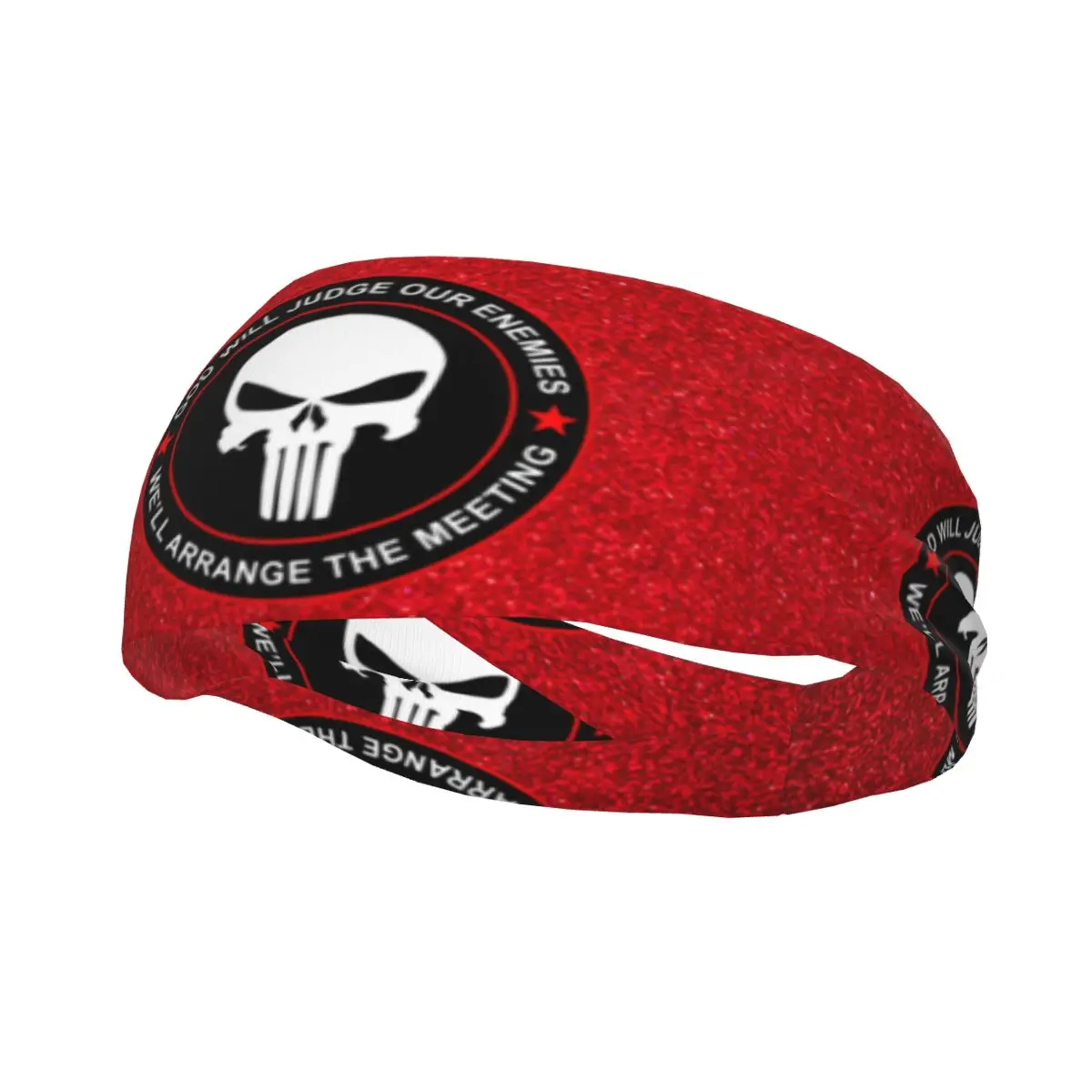 

Custom Punishers Skull Athletic Sweatbands Men Women Non Slip Absorbent Headbands Cycling