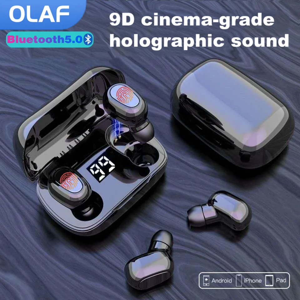 

OLAF HD TWS Bluetooth Earphones With Mic Wireless Headphones Sports Headset In-Ear Stereo Earbuds Waterproof Noise Reduction
