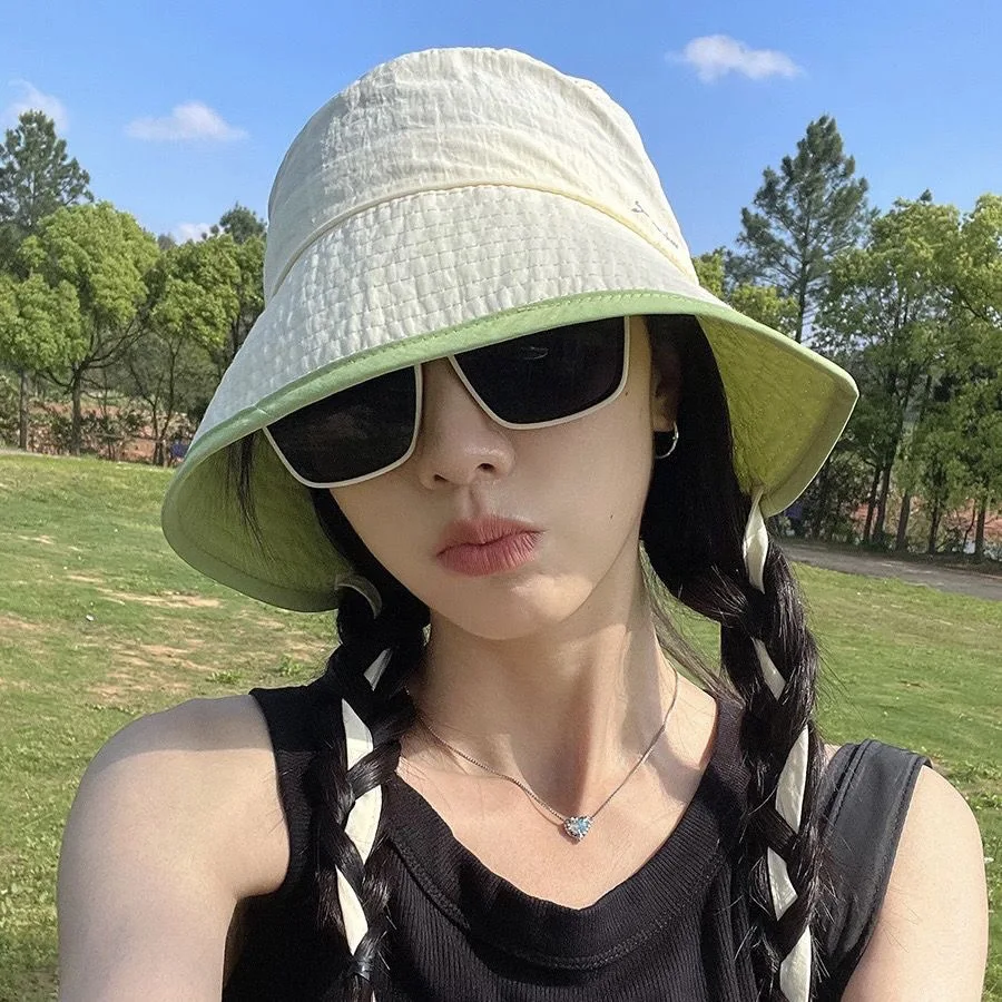 

NEW Waterproof Fisherman Hat Women Foldable Summer Sun Anti-UV Protection Camping Hiking Mountaineering Caps Women's Outdoor Hat