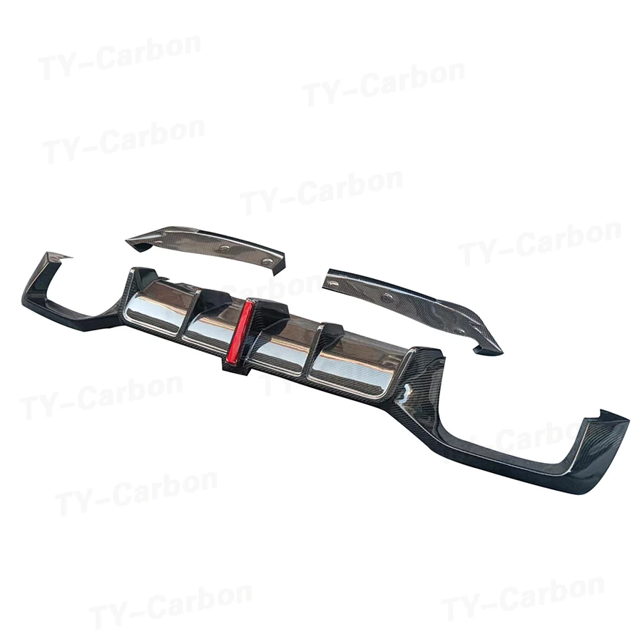 Диффузор для заднего бампера из углеродного волокна BMW F98 X4M 2019 + диффузор с