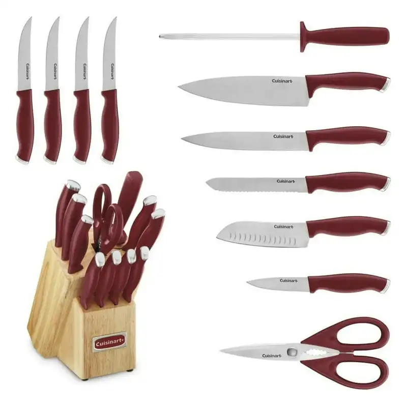 

Classic Collection 12pcs Cutlery Block Set Kitchen knives Chef knife Cook Set Chef Utility Slicer Vegetable Peeler