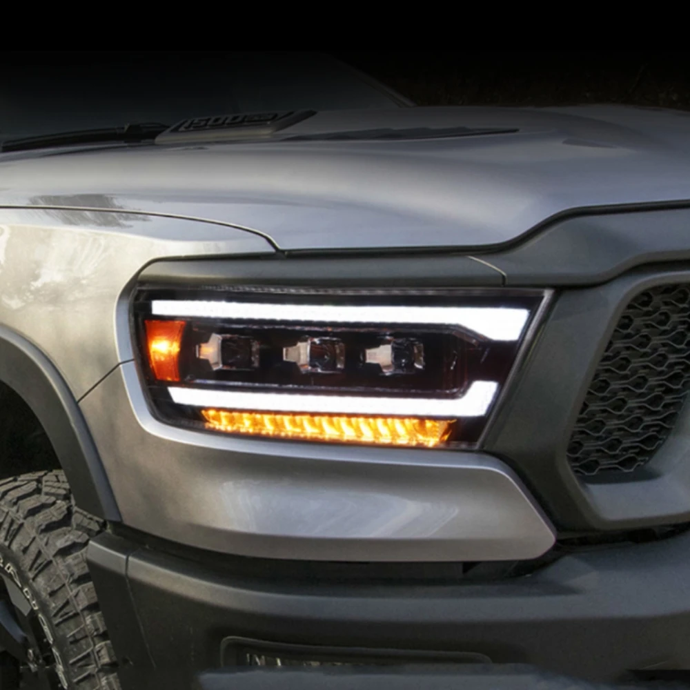 Новый дизайн с полностью светодиодными фарами в сборе для Dodge Ram 1500 2019-2021