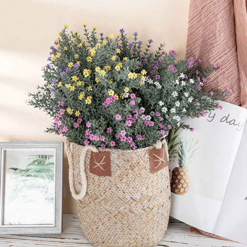 

Babies Breath Artificial Flowers Bouquet Plastic Gypsophila DIY Floral Bouquets Arrangement Wedding Home Part Decoration