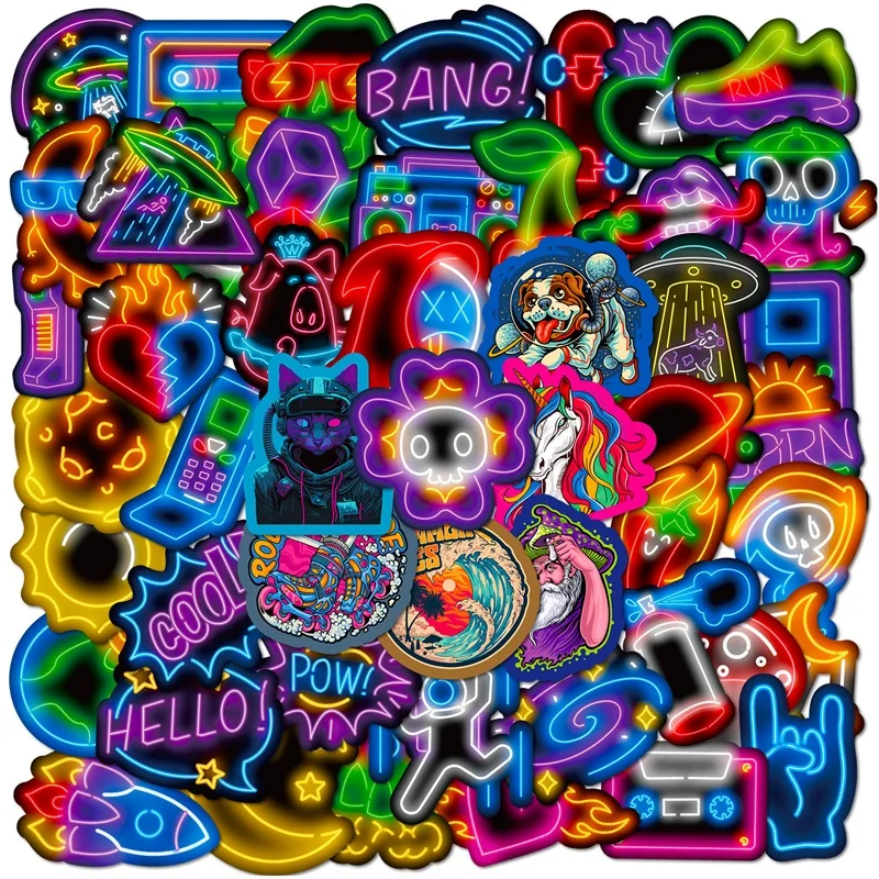 

Неоновые стикеры собаки ПВХ для детей