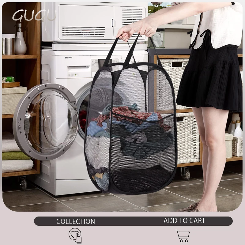

Baskets For Dirty Clothes Large Foldable Laundry Washing Clothes Storage Bag Hamper Basket Bin Organiser Laundry Basket