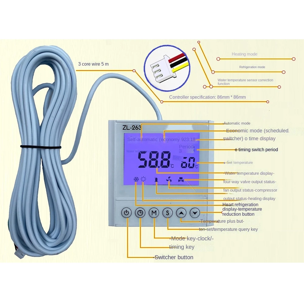 Домашний водонагреватель воздушной энергии насос материнская плата