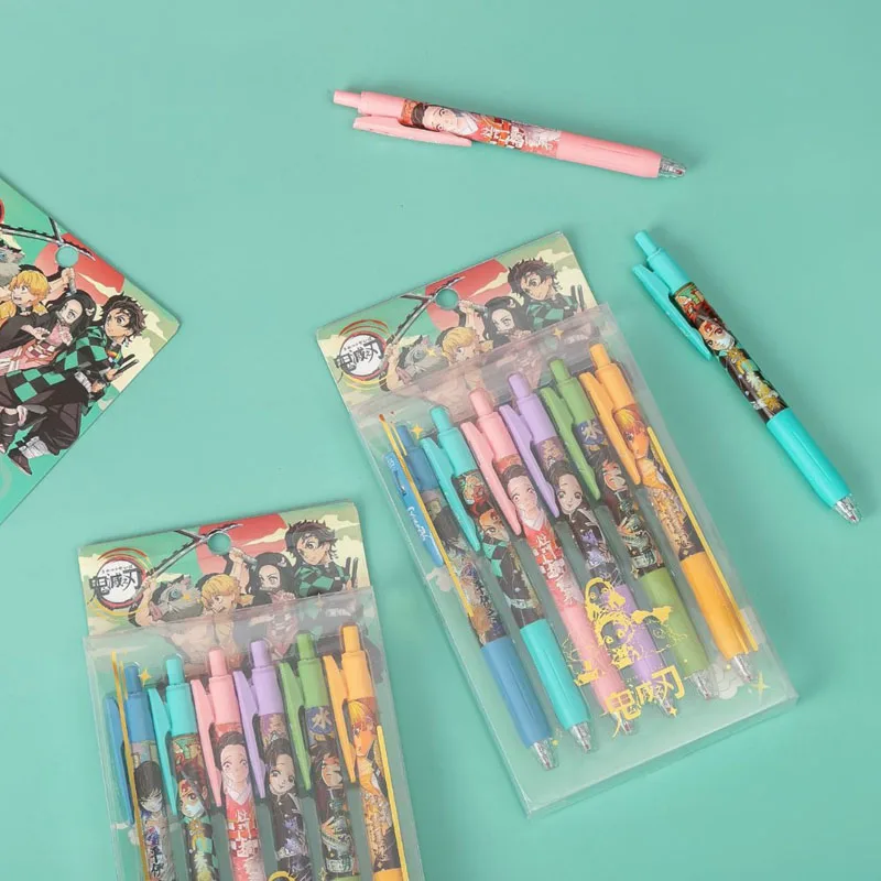 1/6 шт., гелевые ручки с черными чернилами для детей