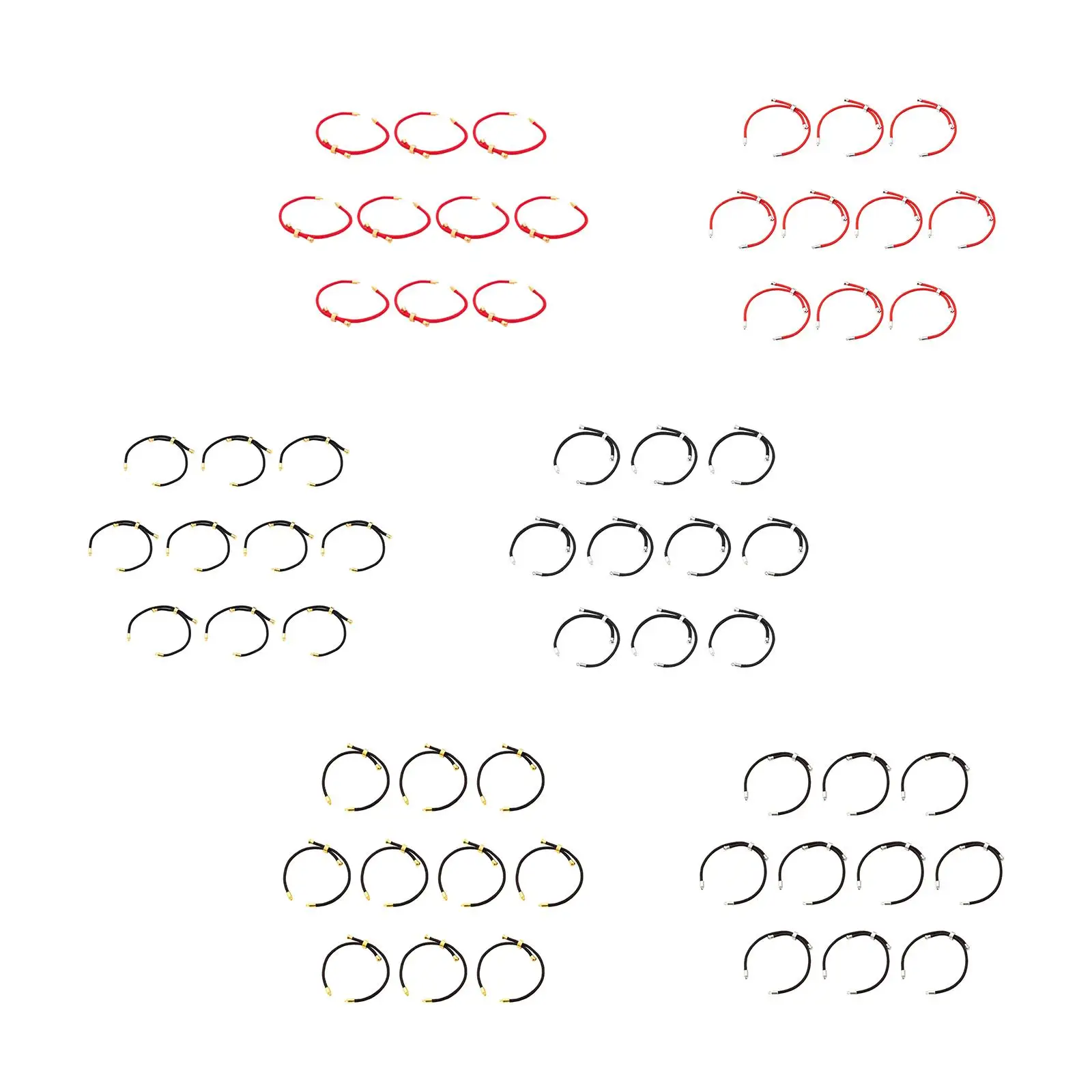 10x Adjustable Slider Bracelets Handmade String Wrap Twisted Cord Bracelet Making