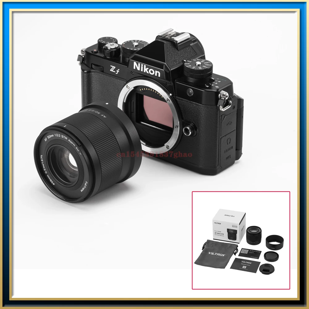 Фото Полнокадровый объектив Viltrox AF 50 мм F2.0 с воздушным портретом для камеры SONY FE Nikon Z с креплением для A7R3 A7C ZFC Z50 Z30 Z5 Z6 №1