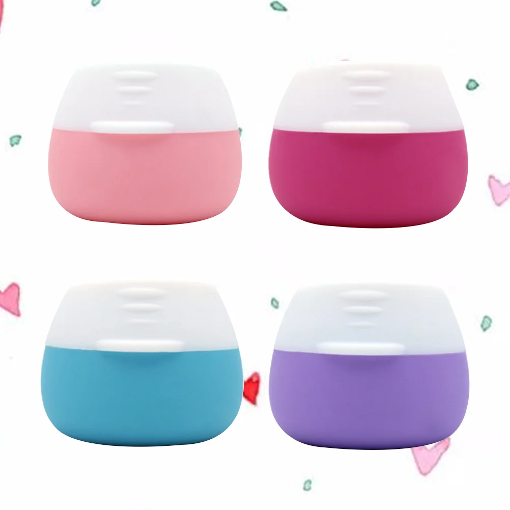 

Travel Cream Silicone Containers Jar Bottle Container Lotion Jars Refillable Toiletry Sample Hand Wash Face Lid Size Accessories