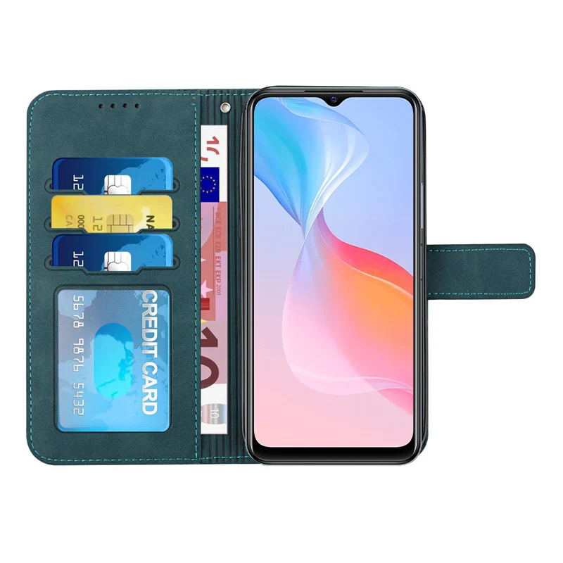 Чехол-Кошелек Vivo Y21S Y33S Y55S Y21 Y20 флип-чехол с защитой от отпечатков пальцев для VIVO Y12