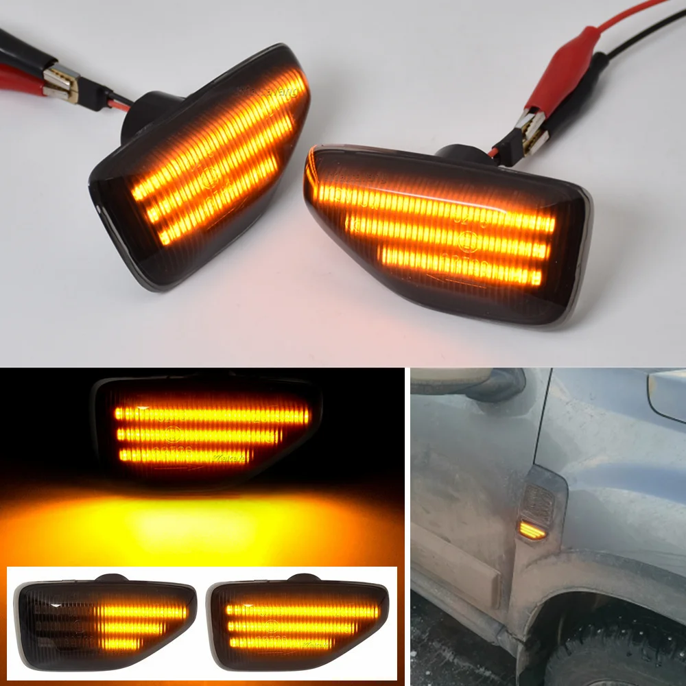 

2019 2020 2021 For Dacia Duster II (HM) Sandero II 2013-2021 Logan II 2012-2022 2Pcs LED Dynamic Turn Signal Light Side Marker