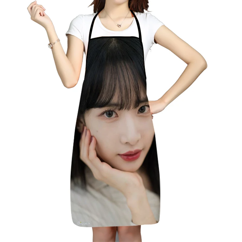 Фартуки из Оксфордской ткани Kim Hyun Jung WJSN для мужчин и женщин, нагрудники для дома, готовки, выпечки, уборки, кухонные принадлежности 0506