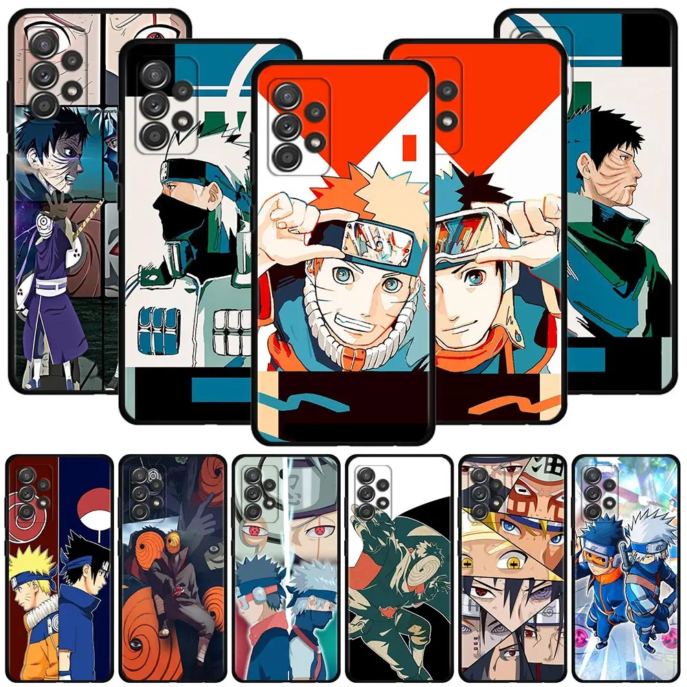 

Case For Samsung Galaxy A12 A52 A51 A32 A21s A71 A02s A32 A31 A72 A22 A11 A41 A42 A01 Naruto Kakashi and Obito