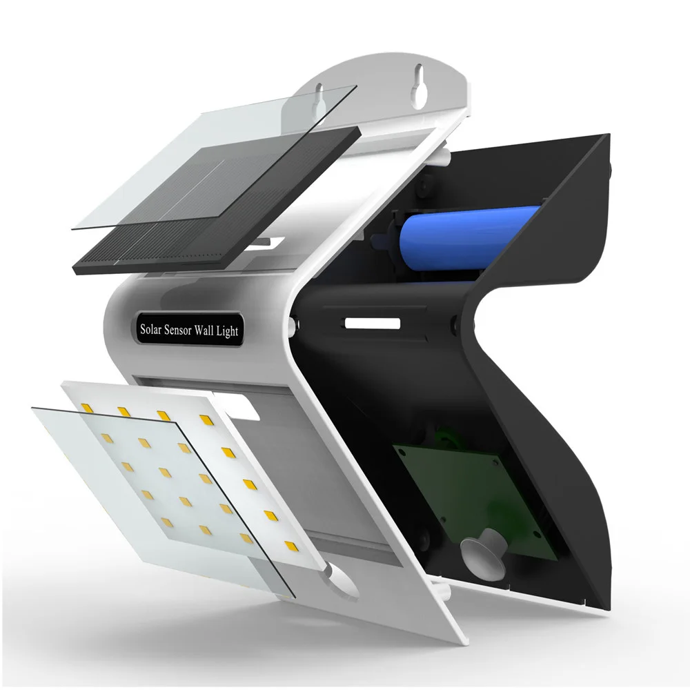 Уличные светильники на солнечной батарее с датчиком движения супер яркие