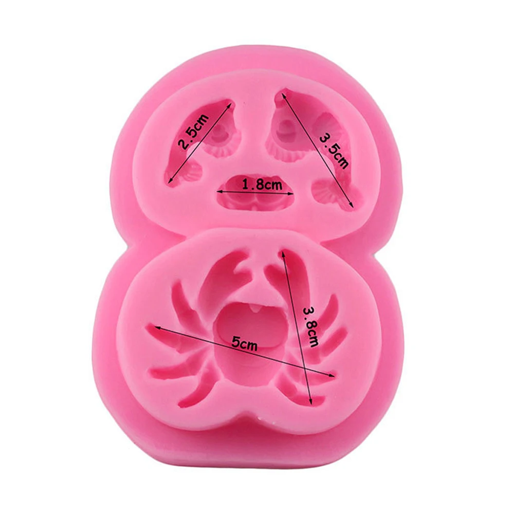 

3D Crab Fish Silicone Mold DIY Cupcake Candy Fondant Chocolate Gumpaste Mould Cake Decorating Tools Kitchen Baking Supplies