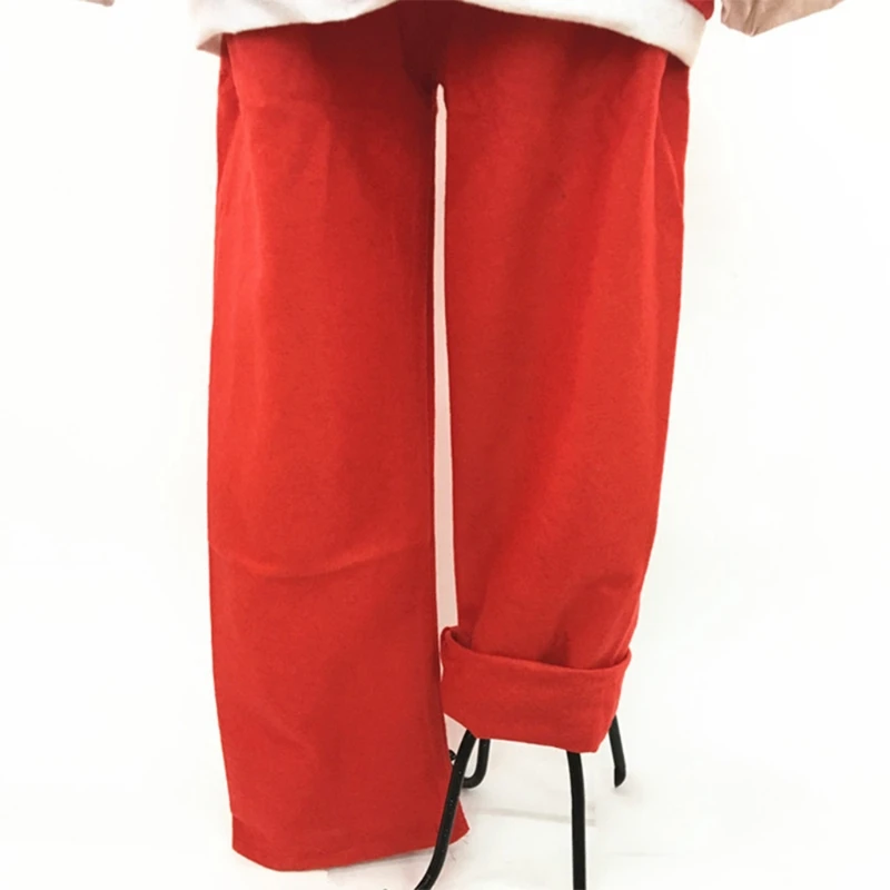 Christmas Men Santa Claus Costume Funny Circus Naughty Harlequin Uniform Cosplay Xmas Party Decor for Adult Women F3MD |