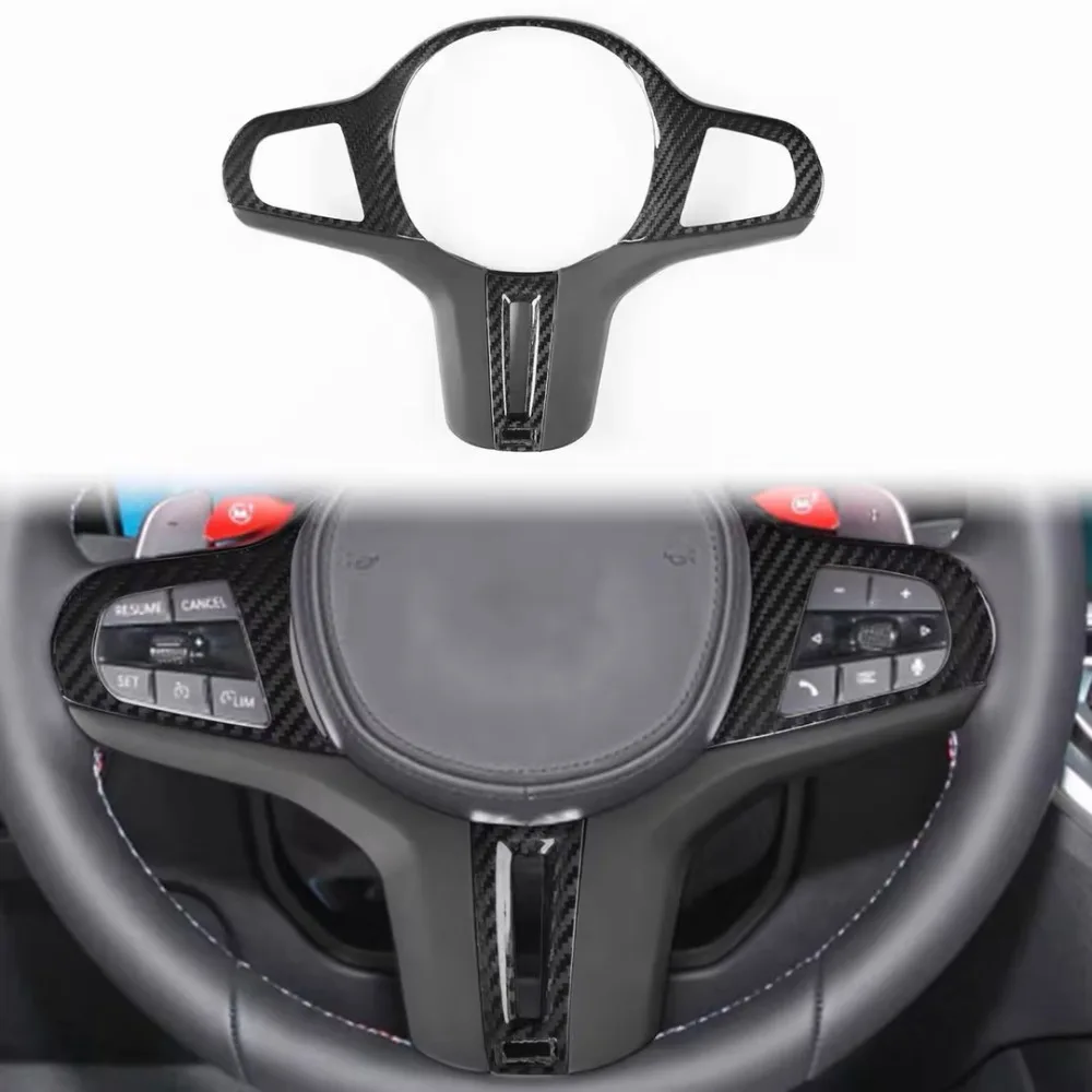 Фото Накладка на руль из карбона для BMW M2 G87, M3 G80, M4 G82 G83, M5 F90, X3M F97, X4M F98, X5M F95, X6M F96, F92, F93 №1