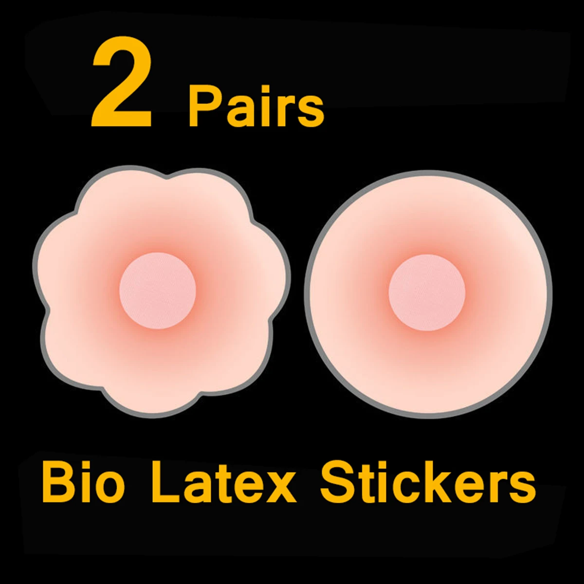 

2 Pairs Pack No Trace Nipple Cover Plunge Prom Dresses Bra Silicone Bra Nubra Stickers Accessories Invisible Breast Pads Pasties