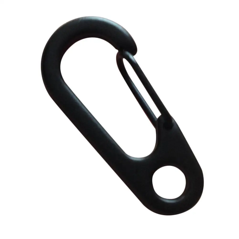 

Outdoor Mini Portable Carabiner Hook Stainless Steel Keychain Buckle Release Keyring Tents Spring Snap Hook Keychain Loop Cord