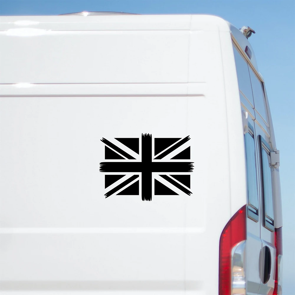 Юнион Джек потертая наклейка большая для каравана дом на колесах грузовик