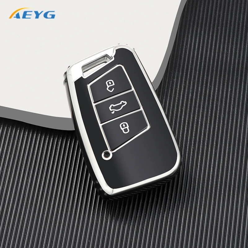 

ТПУ чехол для автомобильного смарт-ключа чехол для Volkswagen VW Tiguan MK2 Magotan Passat B8 CC для Skoda Superb A7 держатель Fob аксессуары