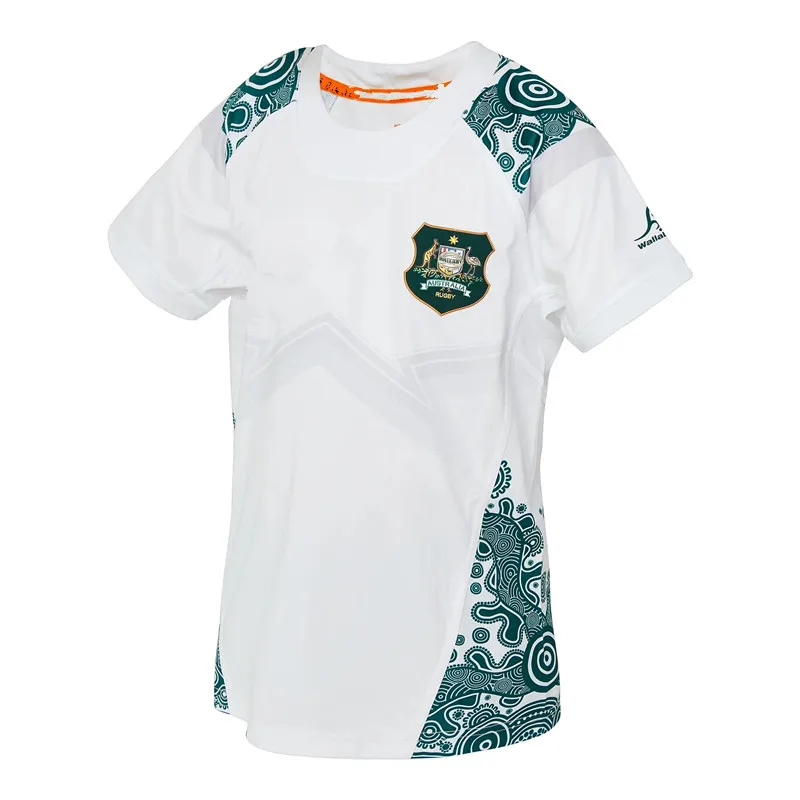 

2023 австралийская футболка Wallabies Away для регби, белая рубашка S--5XL