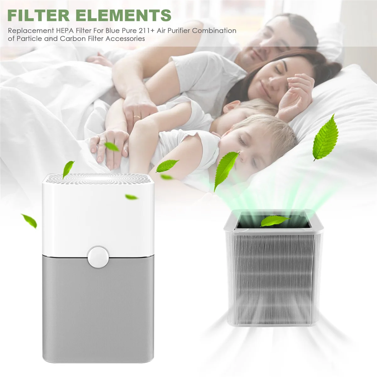 

Replacement HEPA Filter for Blueair Blue Pure 211+ Air Purifier Combination of Particle and Carbon Filter Accessories