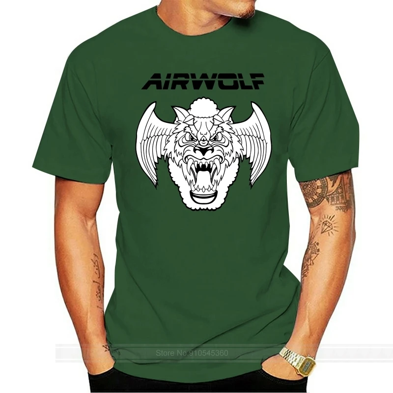 Airwolf Air Wolf Movie Film TV Series 80s Retro Mens Show Tops Tee T Shirt Funny O Neck T-Shirt