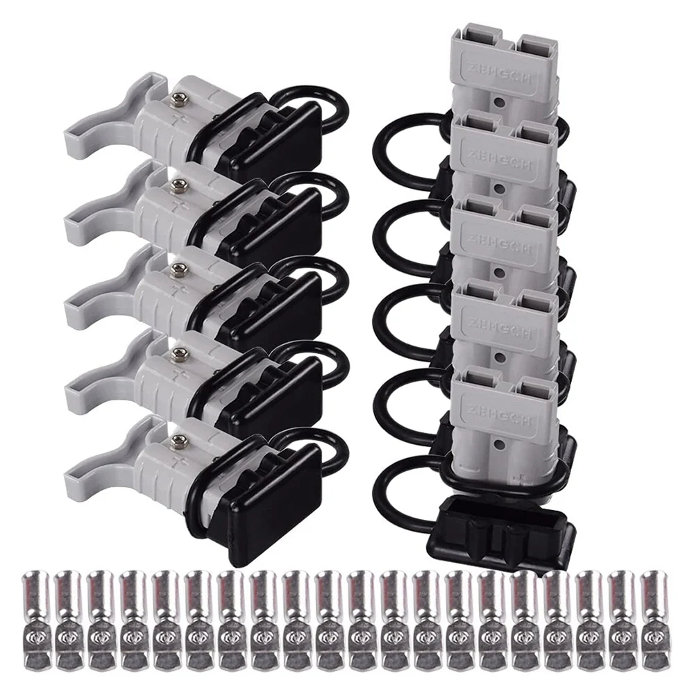 

50A 600V Battery Power Connector Quick Connect Plug Jumper Cable Plug Connector for Anderson Connector