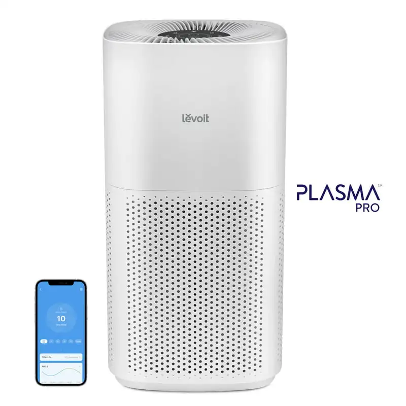 

Purifier PlasmaPro 600S, for Extra-Large Rooms (1588 sq. ft), HEPA Air Cleaner with Laser , Energy , White, Black UI
