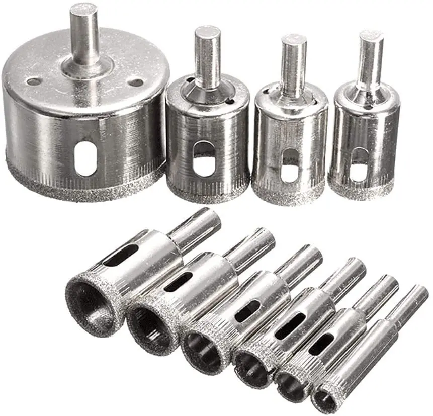 

Drill Tile Saw Glass Tools Marble Diamond Hole Piece Coated Drill 10/15/16 Bit Ceramic Set Bit Applicable Ceramic