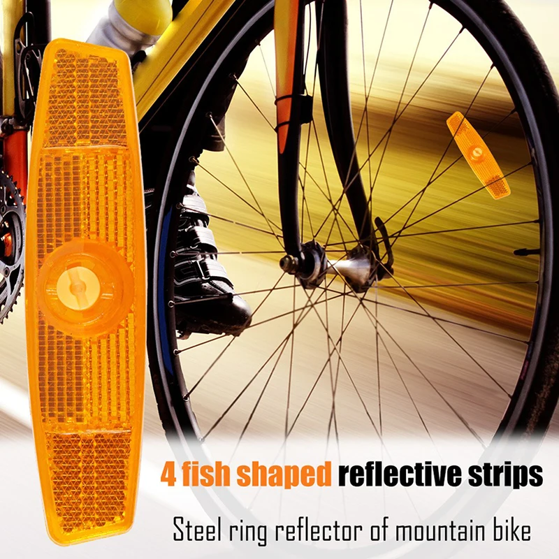 

1pc Bicycle Wheel Spoke Reflector Mountain Bike Road Bike Decoration Safety Warning