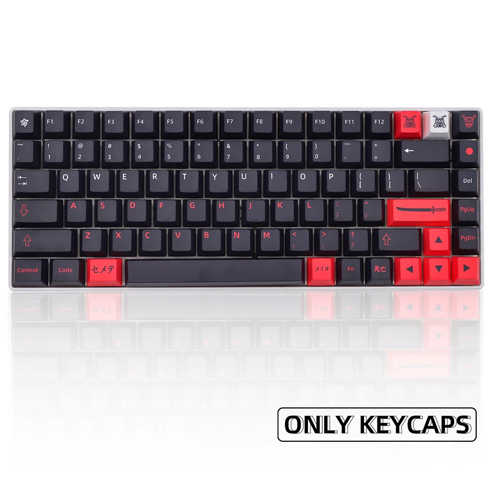 

151 Keys Japanese Bushido Keycaps Dye Sub Cherry Profile PBT Keycap For GMK Cherry MX Switch Mechanical Keyboard