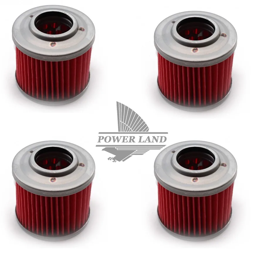 

4pcs Red Motorcycle Engine Oil Filter Machine Filter Fits for BMW 11 41 2343118 G650GS 650