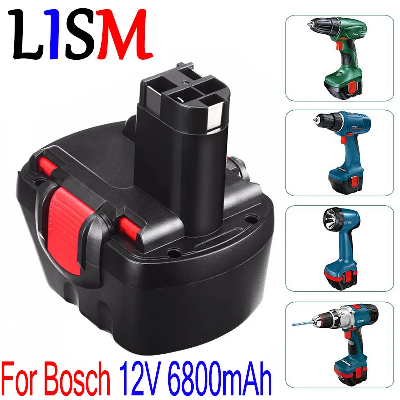 

For Bosch 12V 6800mah PSR 1200 Rechargeable battery GSR 12V 6.8AH AHS GSB GSR 12 VE-2 BAT043 BAT045 BAT046 BAT049 BAT120 BAT139