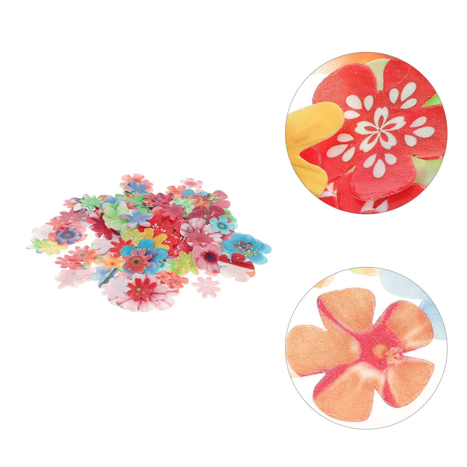 

180 Pcs Edible Rose Petals Cake Flower Deccor Decor Party Decorate Topper Banquet