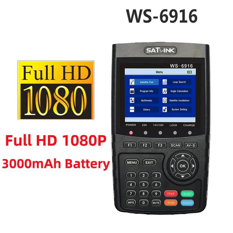 

Спутниковый детектор WS6916 DVB-S2/S Mpeg2 Mpeg4 H.265