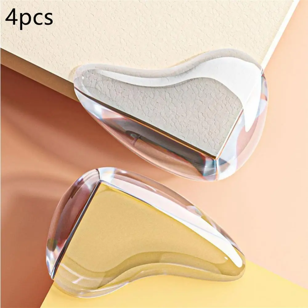4pcs Transparent Safety Table Corner Protector PVC Edge Protection Cover Safety Baby Anticollision Furniture Accessories Covers