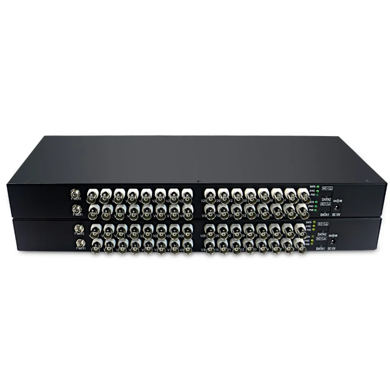 

32 CH HD video AHD CVI TVI Fiber optical converter,Single mode double fiber 10KM support 720P 960P Camera Security CCTV System