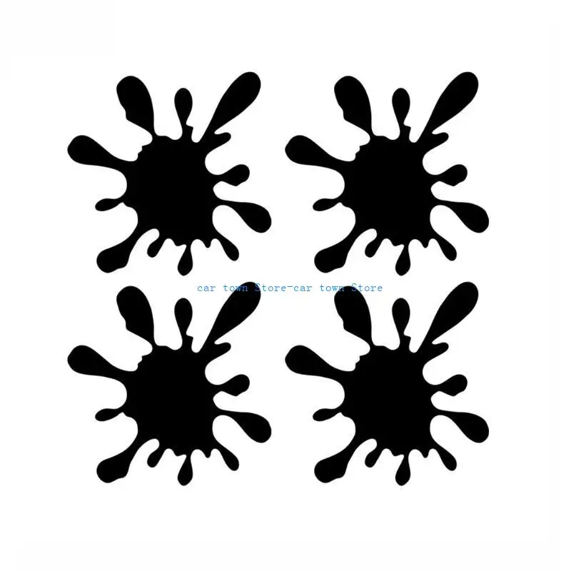 

RXJE Автомобильные наклейки 10x10 см. Капля воды в форме капли автомобиля Декоративная наклейка